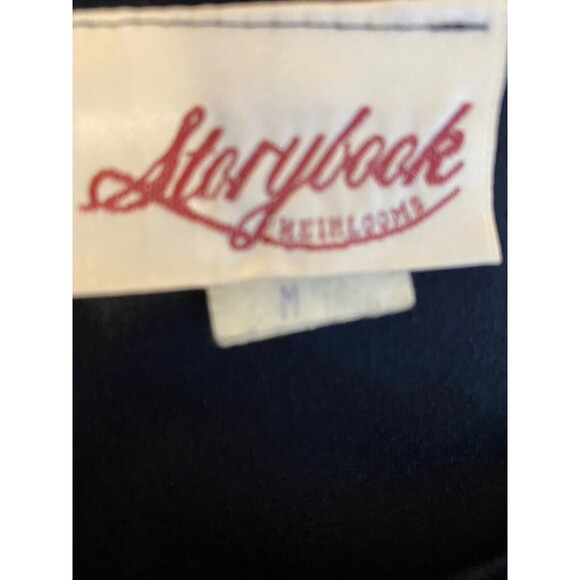 Vintage Storybook Heirlooms Velvet Flannel Buffalo Check Dress Holiday Sz M - Picture 3 of 4